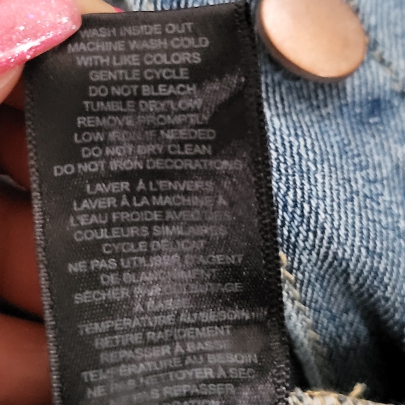 Design Lab Lord & Taylor Distressed Denim Jacket - Picture 6 of 7